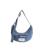 2024 CROSS-BORDER NEW UNDERARM BAG NICHE DESIGN RETRO WASH DENIM BAG SENIOR