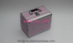 Big Space Aluminium Lockable Vanity Case , Makeup Travel Box Wear Resistant