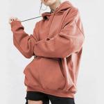 Custom Embroidery Blank Unisex Plain Hoodies 100% Cotton Oversize Sweatshirt