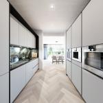 Quartz Countertop Shaker Kitchen Cabinets For Apartments