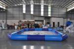 Blue Color Large Inflatable Swimming Pool / Airtight Pool For Kids