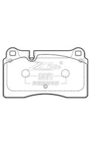 Wholesale Porsche Cayenne SUV (955) Brembo Ceramic Brake Pad D1129 7L6698151E from china suppliers
