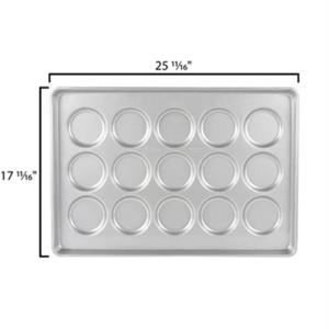 Wholesale RK Bakeware China 3 Inch Glazed Aluminumized Steel Hamburger Bun Pan Baking Tray from china suppliers
