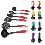 Eco-friendly Colorful Kitchen Utensils Set Heat Resistant up to 210C for