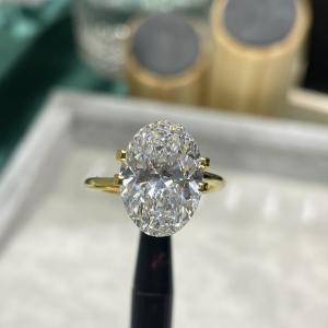 China 4.0ct Colorless Lab Diamond Jewelry Fancy Diamond Ring VS2-VVS1 on sale