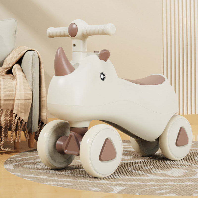 12 Inch Metal Children's Scooter Twisted Anti Rollover Sliding Car for 1-3 Year Olds