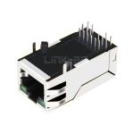 LPJK0071AWNL 100/1000 Base-T Tab Up Green/Green Led 1x1 Port RJ45 Connector