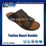 ODM Multipurpose Leather Men Sandals , Wear Resistant PU Sandals For Men