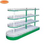 Double Sides Gondola Shelving Retail Display Racks For Store Steel Supermarket