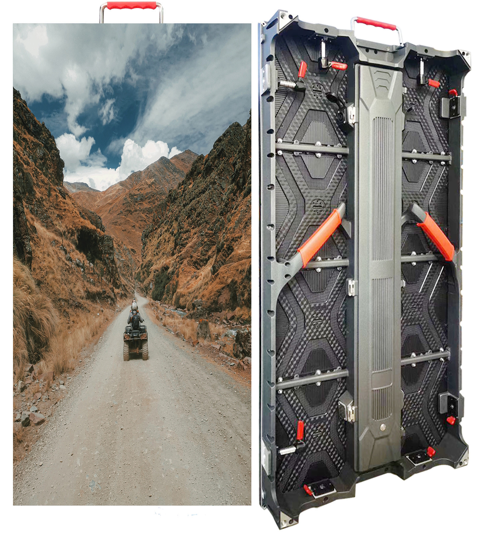 P3.91 Outside Gathering High Brightness LED Film Screen Quick Assembly