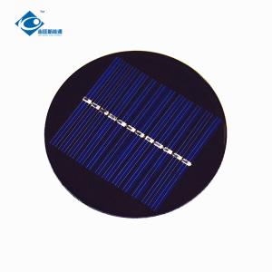 Wholesale 0.4 Watt transparent thin film solar panel ZW-R75 Round Shaped Φ75X2.5mm Mini Solar Panels 6V from china suppliers