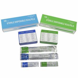China Medical Disposable Supplies Hojas De Bisturies 10 Surgical Scalpel Blade on sale
