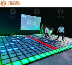 Wholesale Factory Supply 30x30cm Wired Interactive RGB Activate Game LED Dance Floor from china suppliers