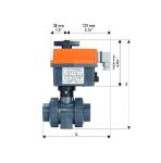 Type 104 Georg Fischer Electrically Actuated Ball Valve Type 104
