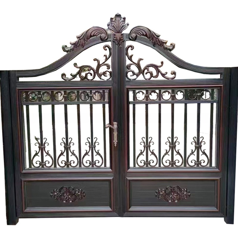 12 Gauge Hot Dip Galvanizing Wrought Iron Gate Forged for Outdoor