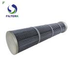 Cement Silo Top Industrial Dust Filter High Air Flow With PTFE Coating