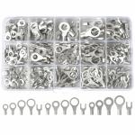 Tin Plated Fork Non Insulated Terminals Lugs AWG 22-16 16-14 12-10 260PCS