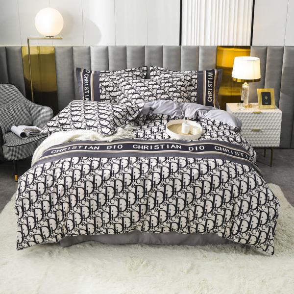 Christmas Gift Luxury Super Soft 100% Polyester 4 Piece Bedding Set Geometric