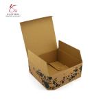 E flute Corrugated Packaging Box , Custom Printed Corrugated Boxes With Gold