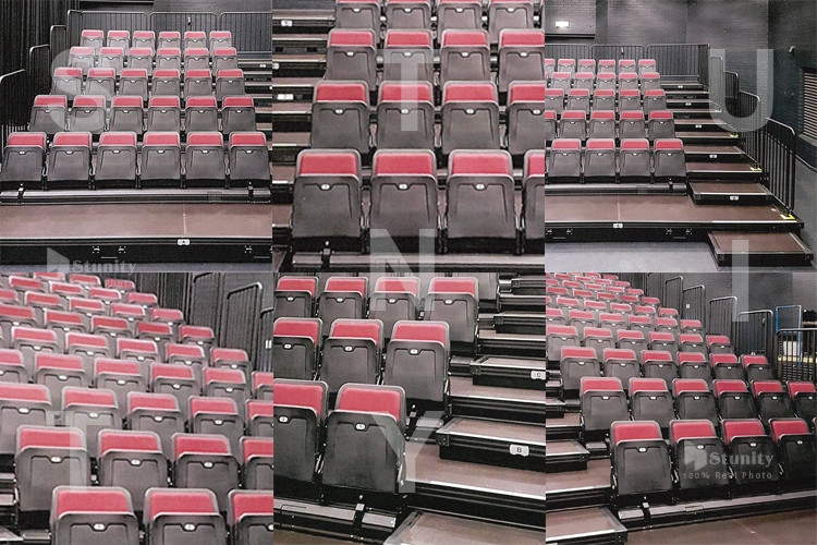 Customized Size Multicolor Retractable Grandstands Seating