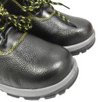 Black Anti Smashing Anti Piercing Steel Toe Protection Safety Shoes For Industry