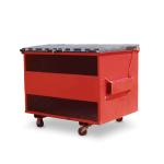 Mild Steel 3 Marrell Skip Bin With Door Customized Size And Color
