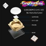 Medical UV UVC SMD LED Chip 3535 100mA 150mA For Hospital ICU Water / Air