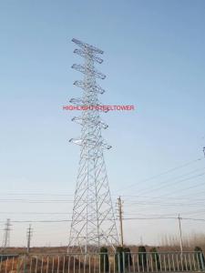 Wholesale Angle Steel Tangent Power Transmission Line Tower Multi Circuits ASTM A572 from china suppliers
