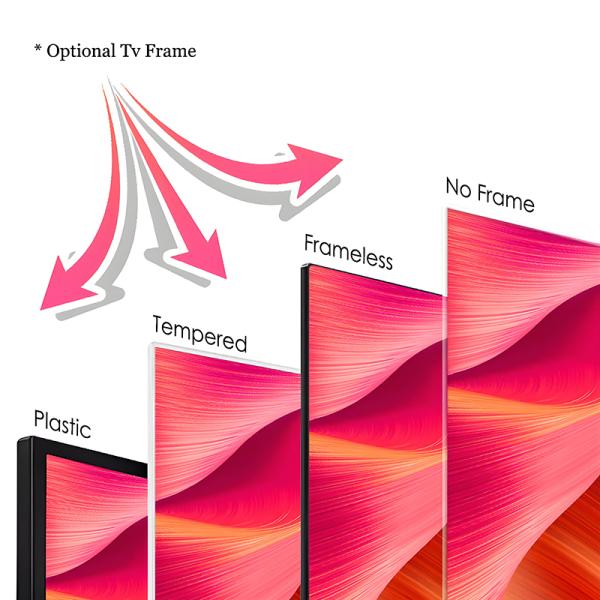65-Inch Android Google WebOS LED LCD QLED OLED Smart TV 4K Display Black Cabinet for Hotels Schools Offices