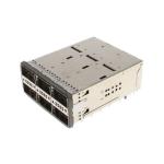 TE 2214565-2 ZQSFP+ Cage Assembly 2 x 3 Port With Integrated Connector Included