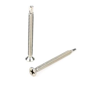 Wholesale Flat Head Phillips 50mm Self Drilling Screws Tek Lag Bolts Stainless Steel Customized from china suppliers