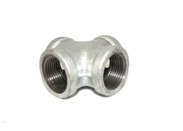 Lightweight 80mm Natural Gas Pipe Fittings , Black Iron Cross Fitting FM