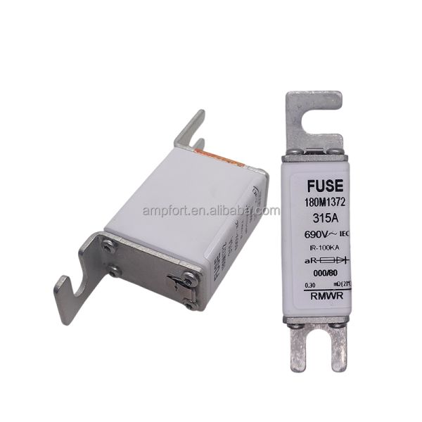 Bolt-on LV HRC High Rupturing Capacity Slotted Tag Fuse NH000 AR 315A 690V SITOR Fuse Link for Semiconductor Device Protection