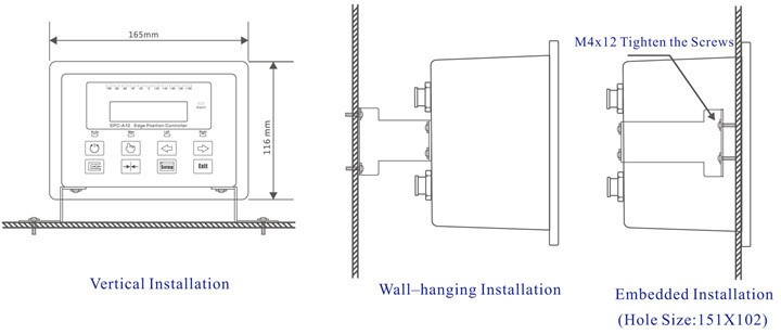 High Precision Centering Control Edge Position Controller Thrust 200kg Max Speed 14mm/s