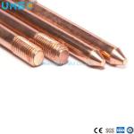 Underground Protection Copper Conductor Round Wire Shielding Grounding Rod for