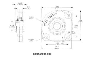 Wholesale Nonstandard Agricultural Machinery Bearing GW214PPB6-FBD High Mechanical Efficiency For Disc Plough GCR15 from china suppliers