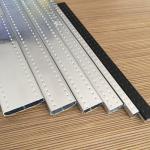 Custom Logo Bendable Aluminum Spacer Bar for Modern Garage Door Hollow Structure