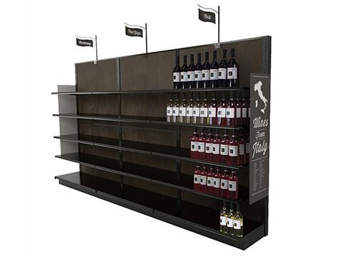 12ft W 84H Retail Gondola Units 15 Shelves Grocery Store Display Racks For Food
