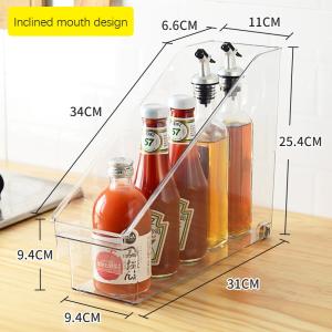 Wholesale Clean Kitchen Clear Plastic Organizer Snack Storage Stackable from china suppliers
