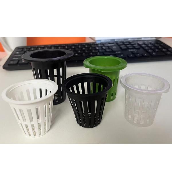 Food Grade Plastic PP 2 3 4 Inch Plastic Net Pot Hydroponic Plastic Mesh Cup