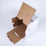 Paper Big Corrugated Boxes Packaging Blanche Disposable Size Customized