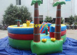 China Plato 0.55mm PVC Tarpaulin Family Inflatable Tree House Jumping Castle on sale