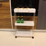 Washable Thickened Narrow Storage Cart For Food Sundries Sturdy Durable