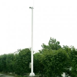 China ODM OEM Parking Lot 10m CCTV Camera Poles Powder PVDF Coating on sale