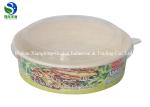 650ML & 800ML Eco Friendly Small Paper Bowls Reusable With Plastic Lids
