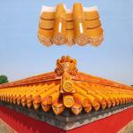 Hand Glazed And Twice Sintering Chinese Glazed Roof Tiles