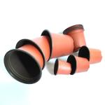 cotton flower pp plastic round seedling flower pot
