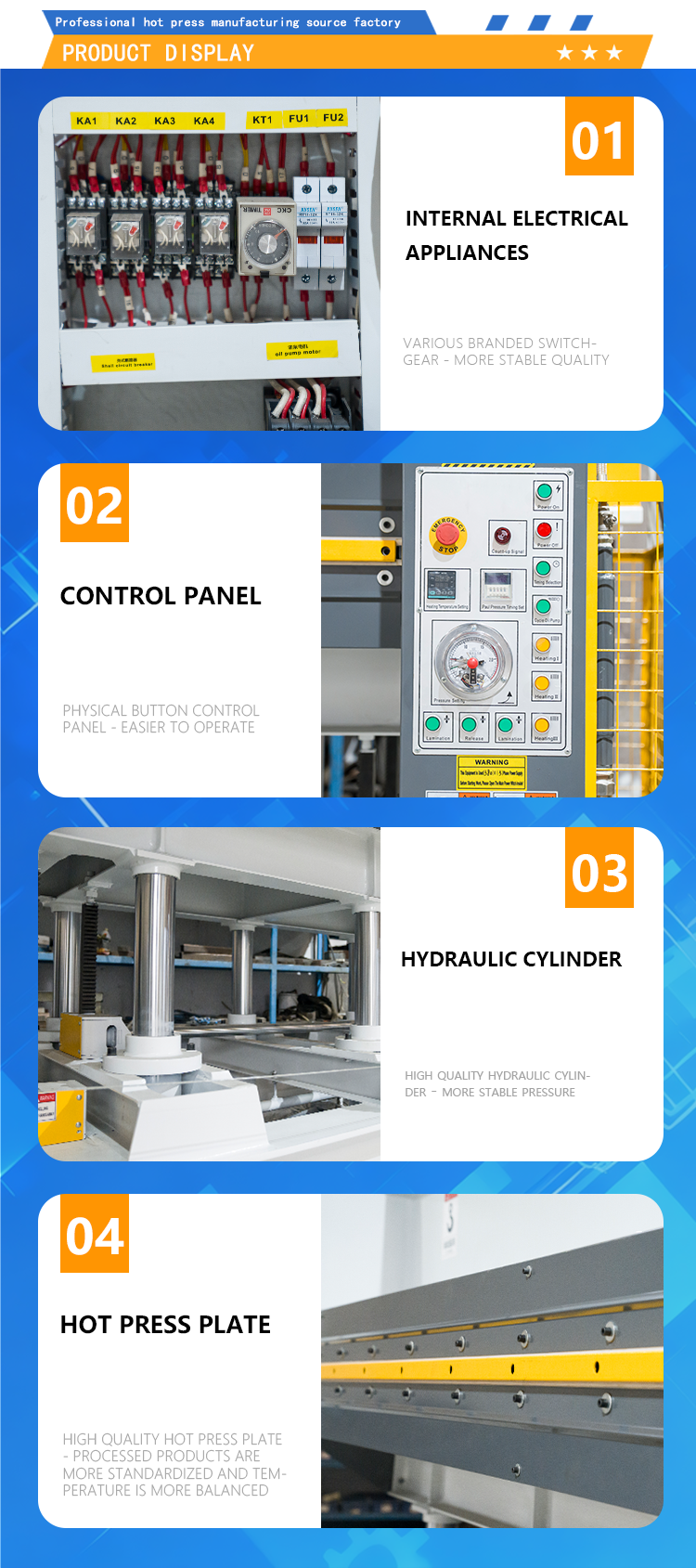 120T Maximum Pressure Double Layer Synchronous High Precision Laminator Hot Press Machine
