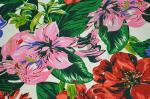 Natural Cotton Fabric / 16OZ Cotton Canvas With Nice Flower Printing