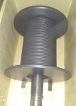 Professional Steel LBS Grooved Drum With Cable / Black Winch Reel